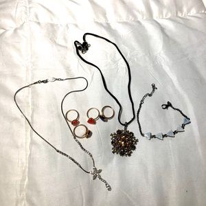 Vintage Midi Rings and Necklaces